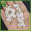 SWEET 100 Chiếc Trong Suốt Acrylic Hạt Hoa Tulip Hoa Lily Of The Valley Để Trang Sức Làm Vòng Tay DIY Nelace n