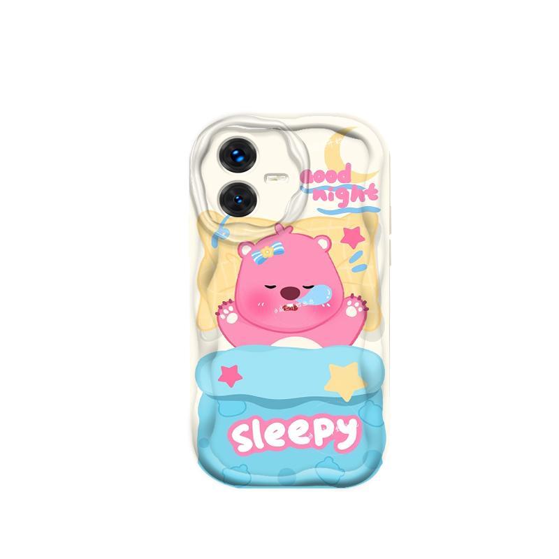 Vỏ Silicon Hoạt Hình Cho VIVO Y22 Y22S 4G 3D Vỏ Điện Thoại Mềm TPU Loopy Ốp Lưng Chống Sốc