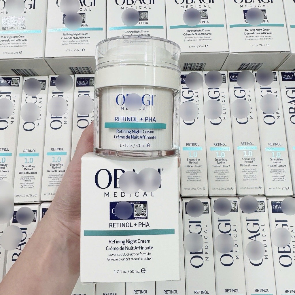 [HÀNG CÔNG TY] Kem Dưỡng Da Ban Đêm Obagi Retinol + PHA Refining Night Cream 50ml | Tái Tạo Da, Chống Lão Hóa