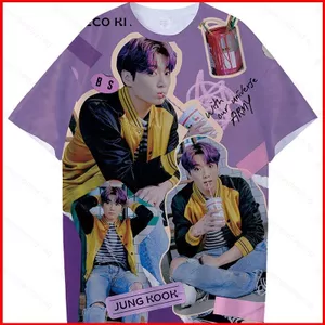 GC1 BTS DECO KIT SPOT Áo Thun Nữ Tay Ngắn Bé Gái Đồ Họa Thời Trang Nữ Tee Áo Sơ Mi Plus Size JIMIN SUGA V RM JIN