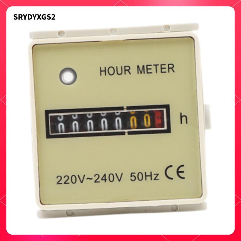 Đồng hồ đo giờ cơ Máy đếm giờ AC220-240V Thiết bị định giờ Chuyên nghiệp cho máy phát điện điều hòa Xe trượt tuyết
