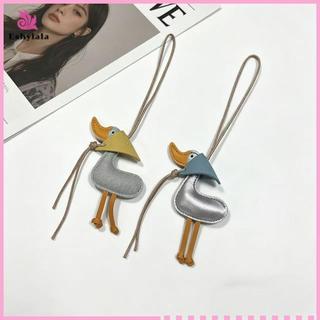 Móc khóa da giả Eshylala Du, trang trí móc khóa ô tô dễ thương [MỚI]