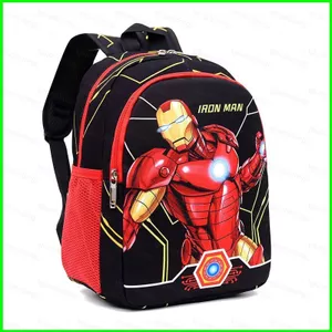 HT3 Iron Man Ba Lô Người Nhện Cho Trẻ Em Học Sinh Dung Tích Lớn In Hình Thoáng Khí Thời Trang Cá Tính Đa Năng Túi