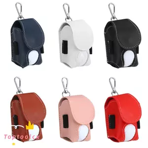 TOPTOOLCX Golf Ball Bag Mini Da PU Di Động Golf TEE
