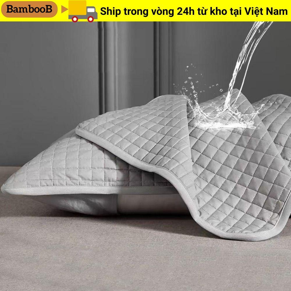 Vỏ gối BAMBOOB, Tấm bảo vệ gối dầu đầu lớp cách ly, Vỏ bảo vệ lõi gối chống mồ hôi bằng vải Cotton
