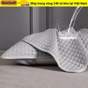 Vỏ gối BAMBOOB, Tấm bảo vệ gối dầu đầu lớp cách ly, Vỏ bảo vệ lõi gối chống mồ hôi bằng vải Cotton