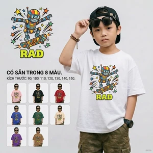 Áo phông bé trai 10-40kg Mặc hằng ngày Mềm mịn bé trai từ 2-12 tuổi