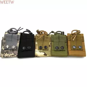WEETW Walkie Talkie Túi Phụ Kiện Cắm Trại Walkie Talkie Giá Đỡ Molle Túi Gói Túi Interphone Túi Bảo Quản
