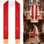 KIKIN Thanh Lịch Polyester Đảo Ngược Mục Sư Trộm Hoàn Hảo Cho Chức Năng Tôn Giáo