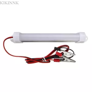 KIKIN 12V SMD5630 Đèn LED Nội Thất Ô Tô Dải Ống Dải Đèn Với Cá Sấu Kẹp Dây Xe Tải Người Cắm Trại Tàu Đọc Lâm