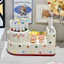 YB2 Hoạt Hình Dễ Thương Chick Để Bàn Tổ Chức Với Chấm Nhiều Màu Sắc Trang Trí Nhiều Ngăn Văn Phòng Phẩm Lưu Trữ
