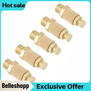 Belleshopp Bộ 5 Bộ Giảm Thanh Bằng Khí Nén Ren Lục Giác Thay Thế Cho Xi Lanh Van Quay Trường Hợp Hộp Số