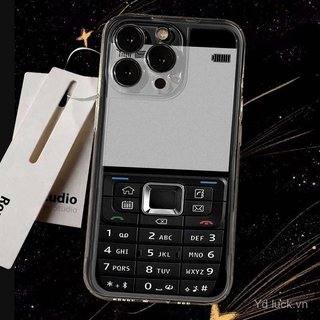 Nút Retro Hợp Thời Trang Phong Cách Văn Học Ốp Lưng Thích Hợp Cho iPhone 17promax / 15 / 13 / 16pro / 12 / 11 / xr / 14plus / 7plus Vỏ Chống Va Đập