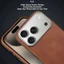 Ốp Điện Thoại Da Thật Chính Hãng Vintage Cho iPhone 17 16 15 14 Plus 13 12 Pro Max Kim Loại Ống Kính Máy Ảnh Thân Thiện Với Da Vỏ Bảo Vệ