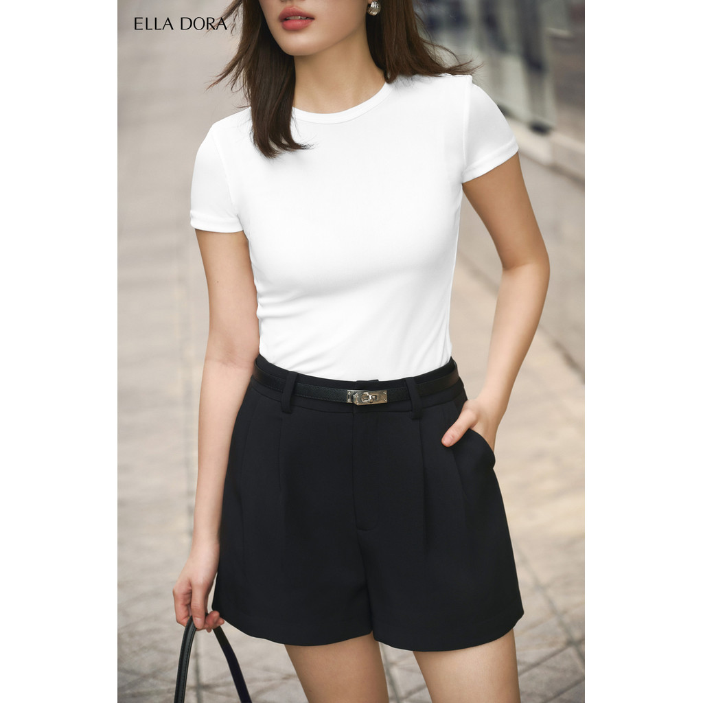 Áo thun nữ ELLA DORA baby tee form ôm nhẹ tôn dáng phong cách trẻ trung thanh lịch 5 màu [AT24]