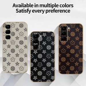 Ốp YJD Cho Infinix Hot 70 X6895B Thời Trang Cổ Điển Thời Trang Da Mạ Điện Cạnh Chống Rơi Vỏ Điện Thoại