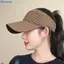 Bluelover Mùa Hè Chống Tia UV Mũ Chống Nắng Nữ Rỗng Mũ Du Lịch Bãi Biển Thể Thao Ngoài Trời Tấm Che Mũ Dệt Kim Mũ Bóng Chày Mới