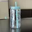 Bình Nước Kawaii Tumbler Thẩm Mỹ Cho Đá Cà Phê Nước ép Trà Nơ Dễ Thương Cốc Nhựa Có Nắp Ống Hút Chai Uống Di Động MỚI