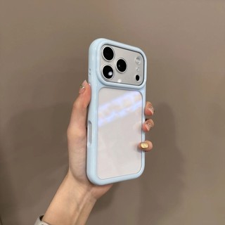 Sang Trọng Kem Thả Keo Cửa Sổ Lớn Ốp lưng iPhone17 16 15 14 13 12 11 Pro Max Chống Sốc Bảo Vệ Camera Ốp Lưng Cứng Chống Rơi