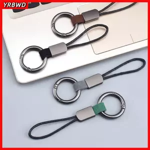 Móc khóa dây buộc YRBWD, Khóa thắt lưng Carabiner Dụng cụ ngoài trời Móc khóa da thật, Vỏ chìa khóa Phụ kiện tự động Móc khóa Phụ kiện móc khóa Vòng móc khóa