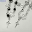 Bluelover Mới Hợp Thời Trang Y2K Cặp Đôi Vòng Tay Dành Cho Nữ Cô Gái Rỗng Pentagram Đàn Guitar Mặt Dây Chuyền Đính Hạt Vòng Tay Bạn Bè Trang Sức Quà Tặng Mới