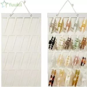 YUUKII 1 Chiếc Móng Vuốt Kẹp Tổ Chức, Khả Năng Chịu Lực Mạnh Mẽ Kẹp Tóc Đa Năng Giá Trưng Bày, 4 Tầng Nỉ Móng Vuốt Kẹp Cửa Hàng Quần Áo