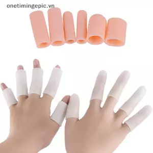 VFZ 5 chiếc silicone gel ống băng ngón tay bảo vệ ngón chân chân chân giảm đau chăm sóc bàn chân OTE