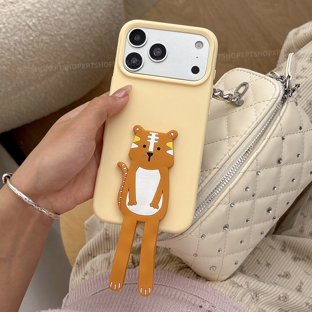 Ốp điện thoại silicon hình chó mèo hoạt hình cho iPhone 17 Pro Max 16 Plus 15 14 13 12 11 Vỏ bảo vệ chống sốc