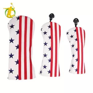 Câu lạc bộ Golf PU Vỏ bọc đầu bằng gỗ Snug Fit Headcovers Bộ phụ kiện chơi gôn để lưu trữ và vận chuyển câu lạc bộ