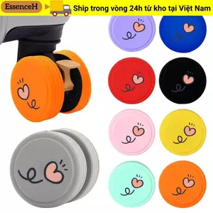 ESSENCEH 8 Chiếc Vali Bảo Vệ Bánh Xe Nhẫn, Chống Trượt Hấp Thụ Sốc Hành Lý Bánh Xe Bảo Vệ, Giảm Bánh Xe Silicon Giảm Tiếng Ồn Hành Lý Bánh Xe Du Lịch