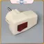 POWER Đức 16A 250V Phích cắm nguồn EU có công tắc BẬT / TẮT màu đỏ Đầu nối dây thụ thể loại E có thể sạc lại cho thiết bị.
