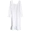Phụ Nữ Cotton Chắc Chắn Trắng Váy Ngủ Vintage Váy Nữ Dài Tay Đồ Ngủ Váy Ngủ