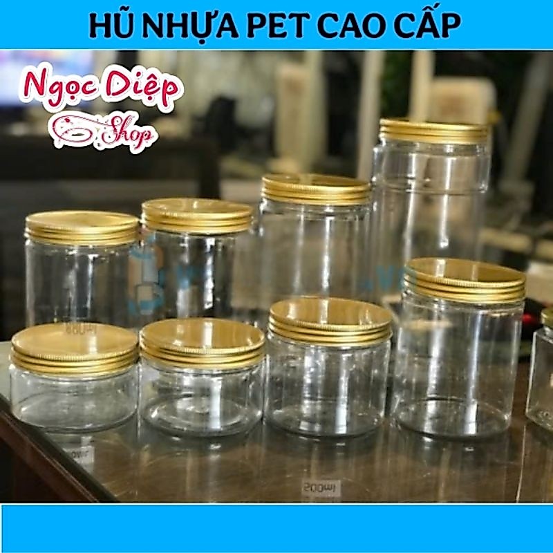 Combo 10 Hộp Nhựa, Hũ Nhựa PET đựng thực phẩm 200, 250, 500, 600, 700, 750, 1000, 1200, 1300, 1500 ml – Giá Xưởng
