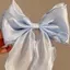 PNPIA- Thanh Lịch Tinh Tế Nơ Ruy Băng Kẹp Tóc Thời Trang Đơn Giản Màu Mùa Xuân Kẹp Tóc Retro Phụ Kiện Tóc