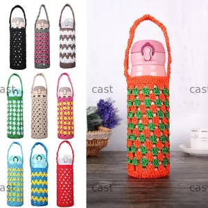 Vỏ chai nước CAST Túi đựng điện thoại di động có dây đeo Túi đựng cốc dệt kim