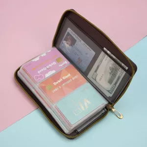 Hộp đựng thẻ Swipe chống trộm dành cho nữ Khe cắm nhiều thẻ chống khử từ Hộp đựng thẻ tài liệu siêu mỏng Dung lượng lớn