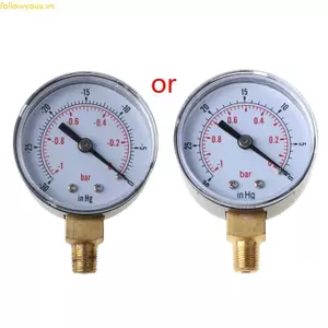 Đồng hồ đo áp suất Fol 50mm 1 8 BSPT Đồng hồ đo áp suất 1 8 BSPT Gắn dưới