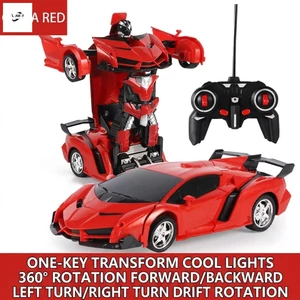 Tỉ Lệ 1: 18 2 Trong 1 Điều Khiển Từ Xa Xe Thể Thao Robot Biến Hình Đồ Chơi Cho Bé Trai