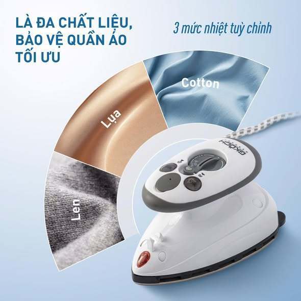 Bàn Ủi Du Lịch Mini GKÖCH Nội Địa Đức 420W Ủi Hơi Nước & Ủi Khô Bảo Hành 24 Tháng