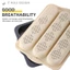 Chảo nướng bánh Baguette bằng silicon - Khuôn bánh lưới kim cương 3 khe cho gia đình DIY