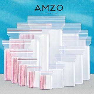 AMZO_1KG TÚI ZÍP/ ZIPPER CHỈ ĐỎ LOẠI TỐT, DÀY DẶN, CHẮC CHẮN (CÓ ĐỦ SIZE LỰA CHỌN)