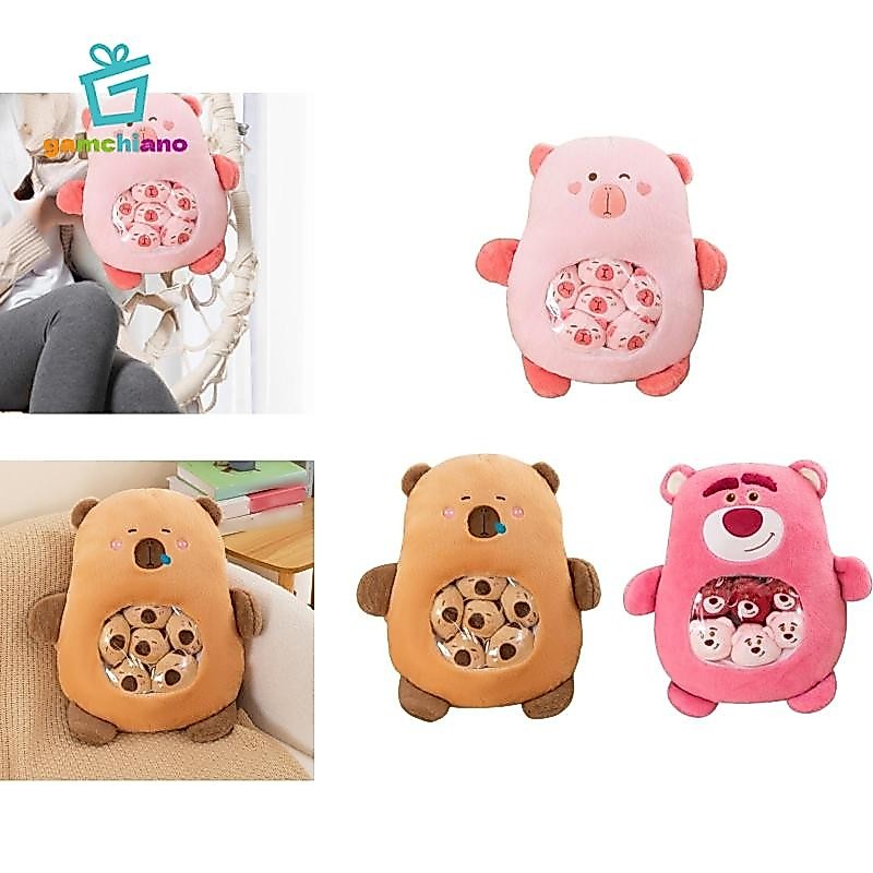 Gamchiano Búp Bê Capybara Với Búp Bê Mini Hoạt Hình Trang Trí Nhà Cửa Động Vật Ăn Nhẹ