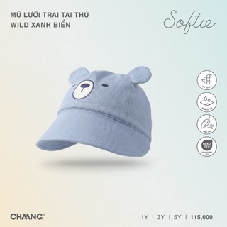 Chaang SS26.T6.2 Mũ lưỡi trai tai thú/Nơ Wild cho bé 6m-5y