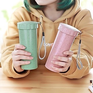 Cốc lúa mạch 500ml có nắp