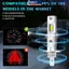 MAKY 2500W H1 Bóng Đèn Pha LED CSP Cho Đèn Pha Ô Tô H1 Đèn Không Quạt Tự Động Diode Sương Mù Đèn 12V Trắng Ô Tô 24V VN