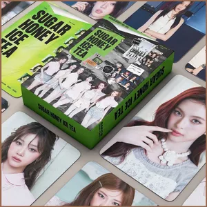 SQ11 55 Cái / bộ BABYMONSTER LOMO Card Kỹ Thuật Số Đơn SƠN ONG ICE TEA Bưu Thiếp KPOP Star Ngoại Vi
