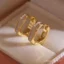 Nhẹ Sang Trọng Cao Cấp Nhỏ Giọt Glaze Hình Học Bông Tai Niche Thiết Kế Đơn Giản Bông Tai Nữ 2026 Phong Cách Mới Bông Tai Vuông Bán Buôn