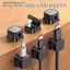 VFZ 6 Kẹp Quản Lý Cáp Từ Tính Nhiều Màu Để Bàn & Móc Treo Tường Cho Dữ Liệu Điện Thoại & Sạc OTE