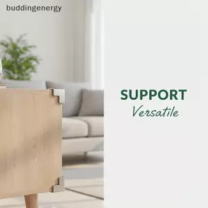 {BUDDI} Chân đồ nội thất bằng kim loại hạng nặng 4 Chân thay thế chống trượt hình chữ L cho tủ sách Đầu giường Dự án sửa chữa nhà cửa {buddingenergy}