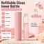 Bình Nước Hoa Mini PYCOU, Bình Xịt Có Thể Đổ Lại 10ml, Hộp Đựng Mỹ Phẩm Lỏng Chống Rò Rỉ Thời Trang Cho Nữ Bé Gái